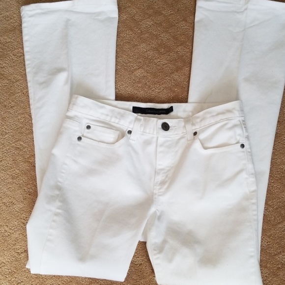 Calvin Klein white jeans 27/4 NWOT - Picture 3 of 6